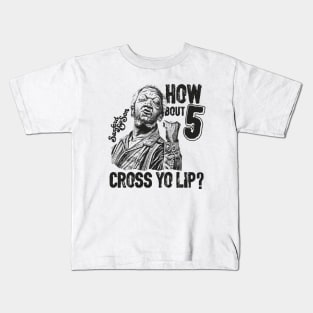 BLACKOUT - SANFORD AND SON CROSS YO LIP BLACK Kids T-Shirt